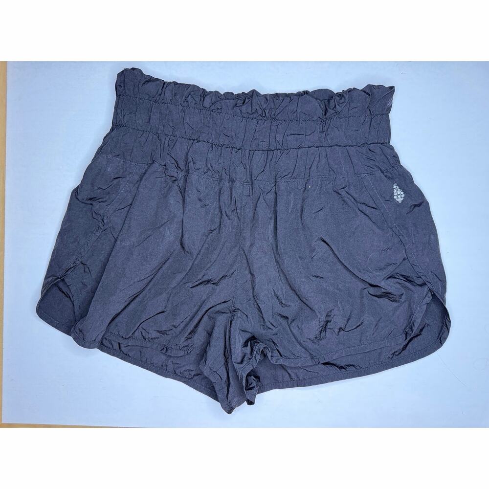 FP Movement Free People The Way Home Shorts Black Size Medium High Rise Running